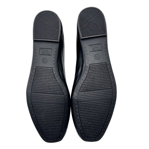 NEW Time & Tru Womens Ballet Flats 7.5 Black Slip On Comfort Shoes Memory Foam - Picture 9 of 9